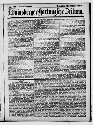 Königsberger Hartungsche Zeitung vom 23.04.1889