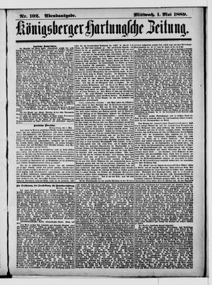 Königsberger Hartungsche Zeitung vom 01.05.1889