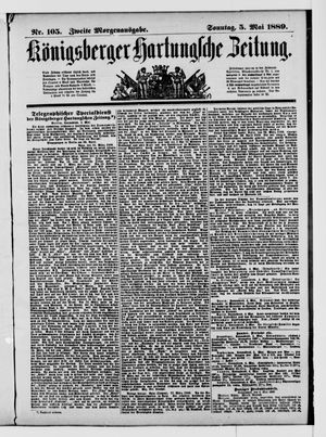 Königsberger Hartungsche Zeitung on May 5, 1889