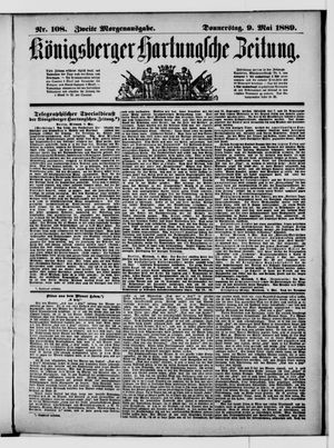 Königsberger Hartungsche Zeitung vom 09.05.1889