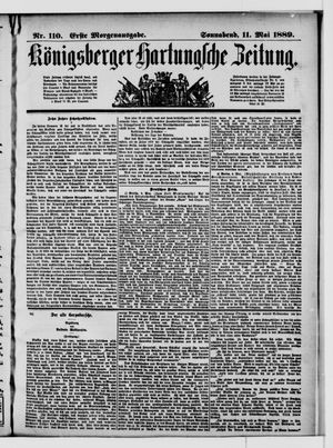 Königsberger Hartungsche Zeitung on May 11, 1889
