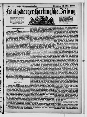 Königsberger Hartungsche Zeitung vom 12.05.1889