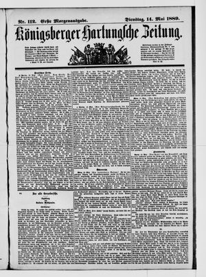 Königsberger Hartungsche Zeitung on May 14, 1889