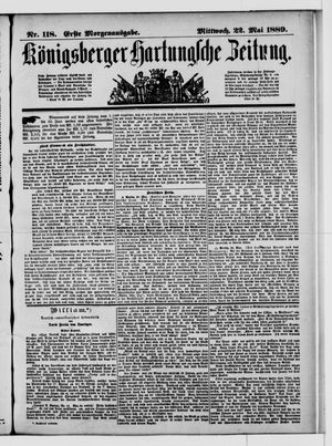 Königsberger Hartungsche Zeitung on May 22, 1889