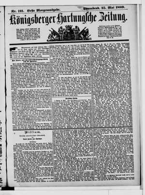 Königsberger Hartungsche Zeitung vom 25.05.1889
