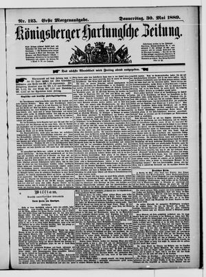 Königsberger Hartungsche Zeitung vom 30.05.1889