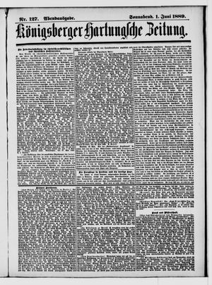 Königsberger Hartungsche Zeitung vom 01.06.1889