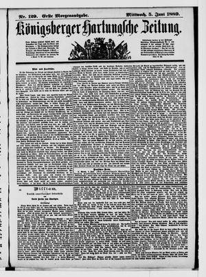Königsberger Hartungsche Zeitung vom 05.06.1889