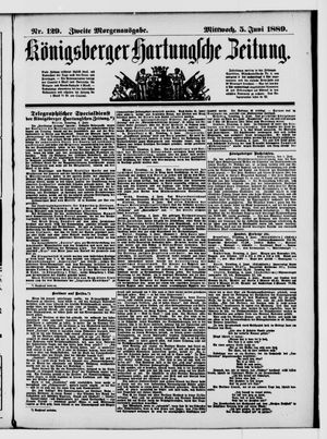 Königsberger Hartungsche Zeitung on Jun 5, 1889