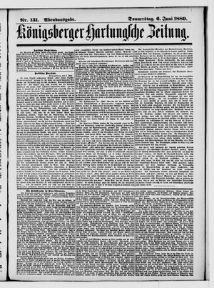 Königsberger Hartungsche Zeitung on Jun 6, 1889