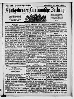 Königsberger Hartungsche Zeitung on Jun 8, 1889