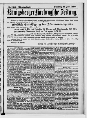 Königsberger Hartungsche Zeitung vom 11.06.1889