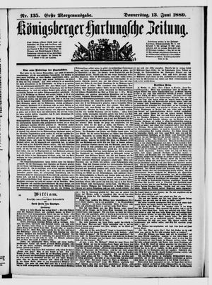 Königsberger Hartungsche Zeitung on Jun 13, 1889