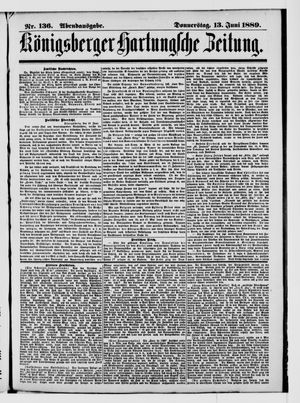 Königsberger Hartungsche Zeitung vom 13.06.1889