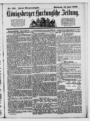 Königsberger Hartungsche Zeitung on Jun 19, 1889
