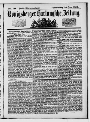 Königsberger Hartungsche Zeitung vom 20.06.1889