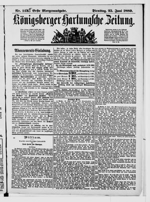 Königsberger Hartungsche Zeitung vom 25.06.1889
