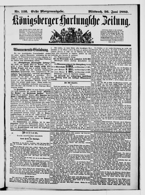Königsberger Hartungsche Zeitung vom 26.06.1889