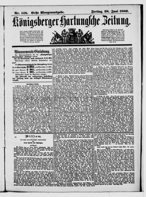 Königsberger Hartungsche Zeitung on Jun 28, 1889