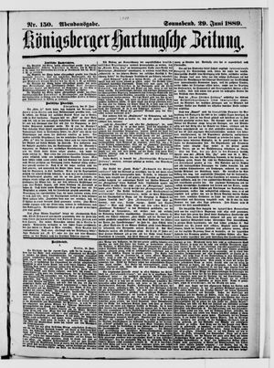 Königsberger Hartungsche Zeitung vom 29.06.1889