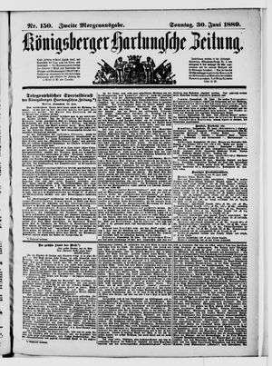 Königsberger Hartungsche Zeitung vom 30.06.1889