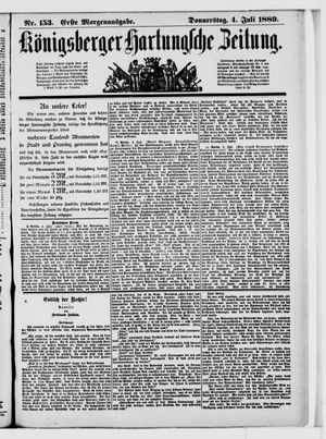 Königsberger Hartungsche Zeitung vom 04.07.1889