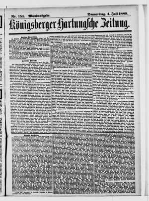 Königsberger Hartungsche Zeitung vom 04.07.1889