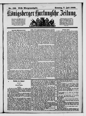 Königsberger Hartungsche Zeitung vom 07.07.1889