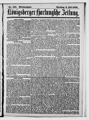 Königsberger Hartungsche Zeitung vom 09.07.1889