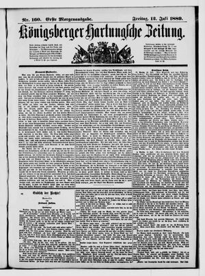 Königsberger Hartungsche Zeitung vom 12.07.1889