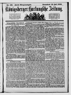 Königsberger Hartungsche Zeitung vom 13.07.1889