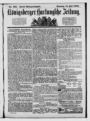 Königsberger Hartungsche Zeitung vom 14.07.1889