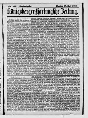 Königsberger Hartungsche Zeitung vom 15.07.1889