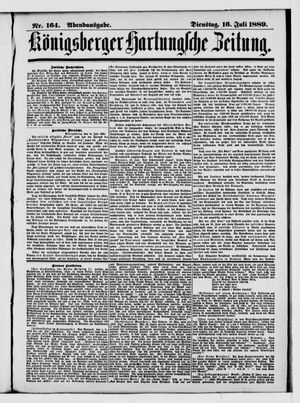 Königsberger Hartungsche Zeitung vom 16.07.1889