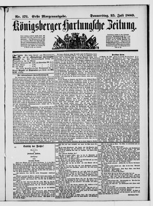 Königsberger Hartungsche Zeitung vom 25.07.1889