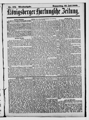 Königsberger Hartungsche Zeitung on Jul 25, 1889