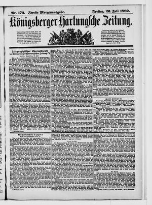 Königsberger Hartungsche Zeitung on Jul 26, 1889