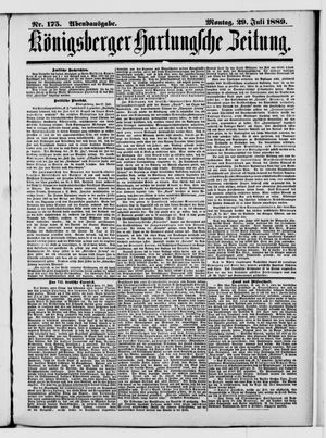 Königsberger Hartungsche Zeitung on Jul 29, 1889