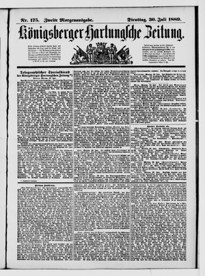 Königsberger Hartungsche Zeitung on Jul 30, 1889