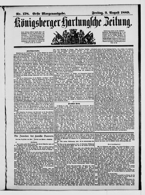 Königsberger Hartungsche Zeitung on Aug 2, 1889