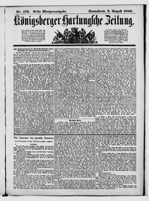 Königsberger Hartungsche Zeitung vom 03.08.1889