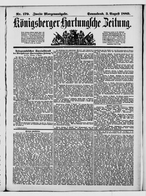 Königsberger Hartungsche Zeitung vom 03.08.1889