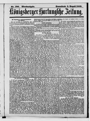 Königsberger Hartungsche Zeitung vom 03.08.1889