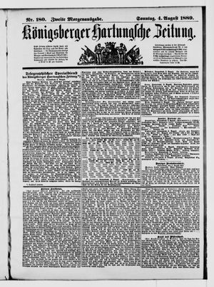 Königsberger Hartungsche Zeitung vom 04.08.1889