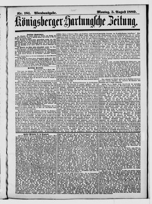 Königsberger Hartungsche Zeitung on Aug 5, 1889