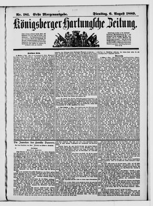 Königsberger Hartungsche Zeitung on Aug 6, 1889
