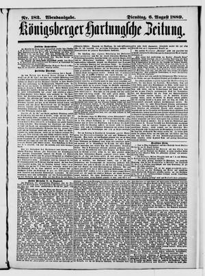 Königsberger Hartungsche Zeitung vom 06.08.1889
