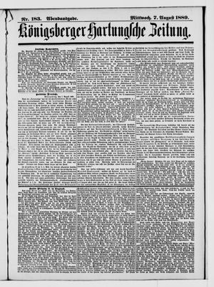 Königsberger Hartungsche Zeitung on Aug 7, 1889