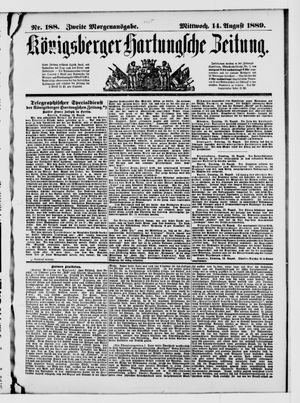Königsberger Hartungsche Zeitung vom 14.08.1889