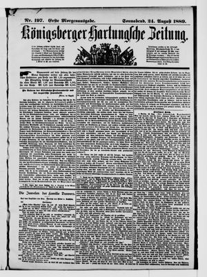 Königsberger Hartungsche Zeitung vom 24.08.1889